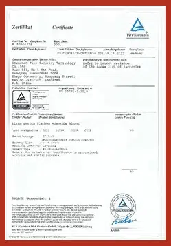 CE EN50291 para alarme de CO