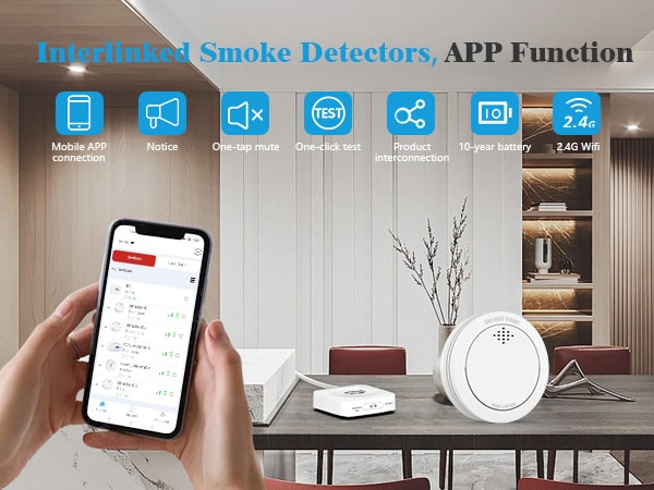 ODM Wireless Interlinked Photoelectric Smoke Alarm supplier CFS SM31R