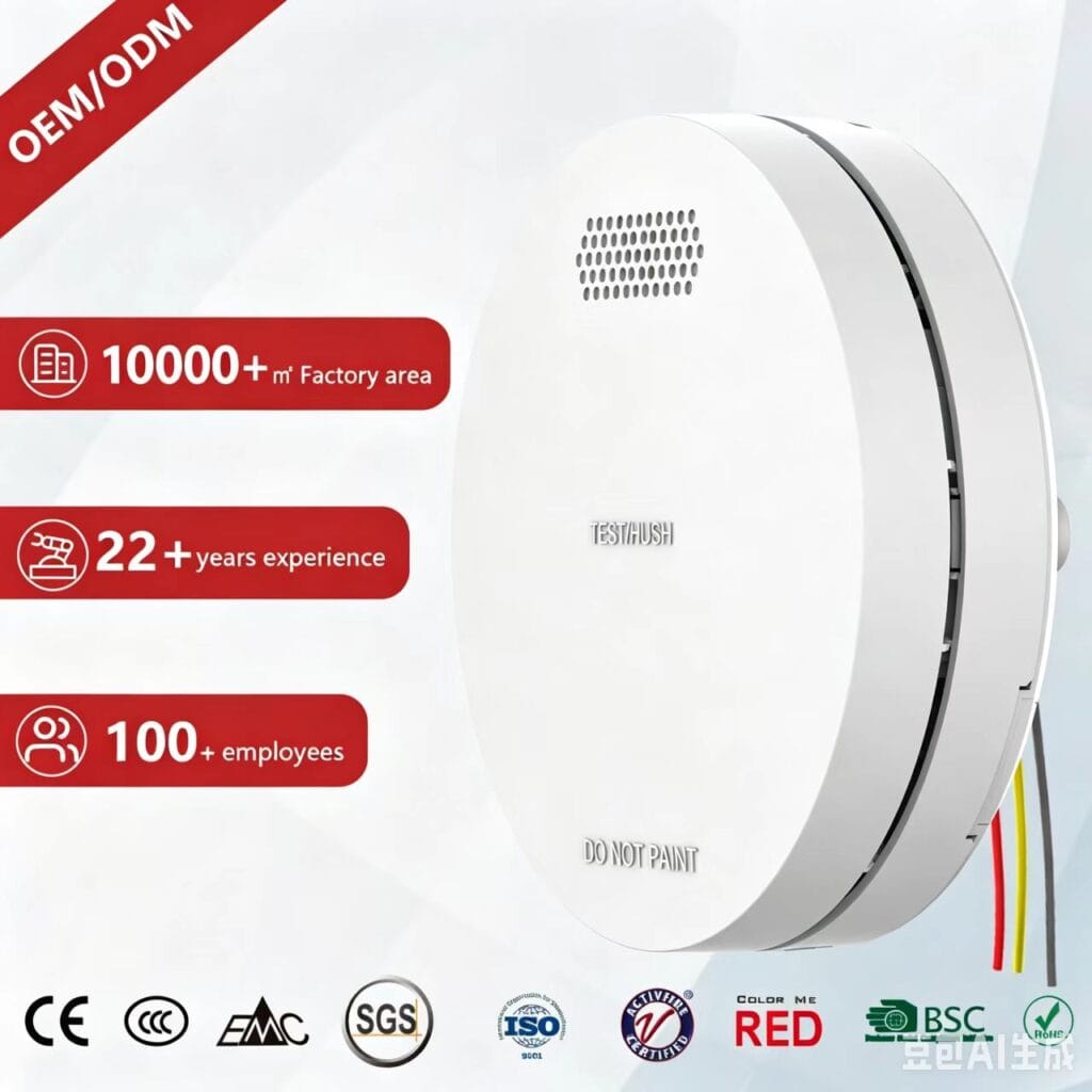 Hardwire Photoelectric AS 3786 Smoke Alarm factory CFS SM22