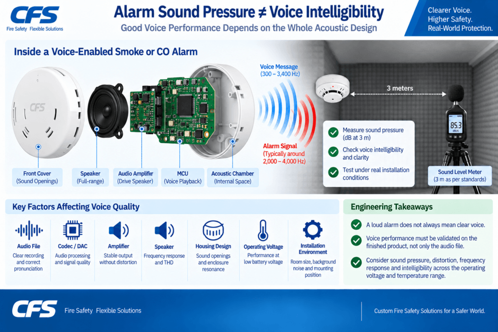 Alarm Sound Pressure ≠ Voice Intelligibility