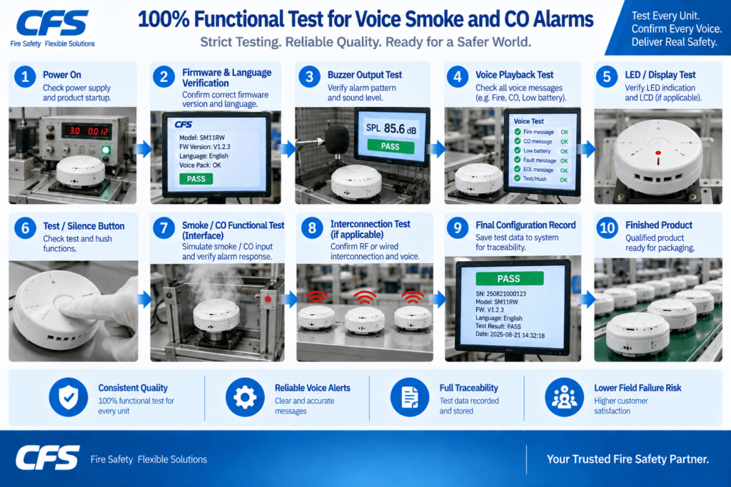 CFS 100% Voice Alarm EOL Test