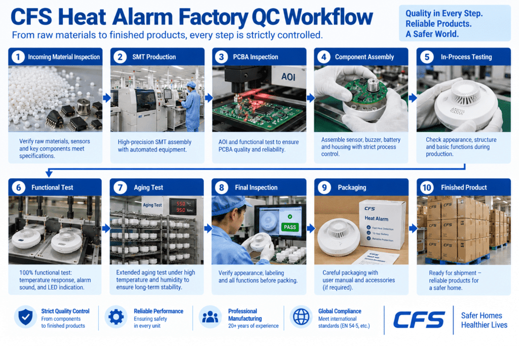 CFS Heat Alarm Factory QC Workflow
