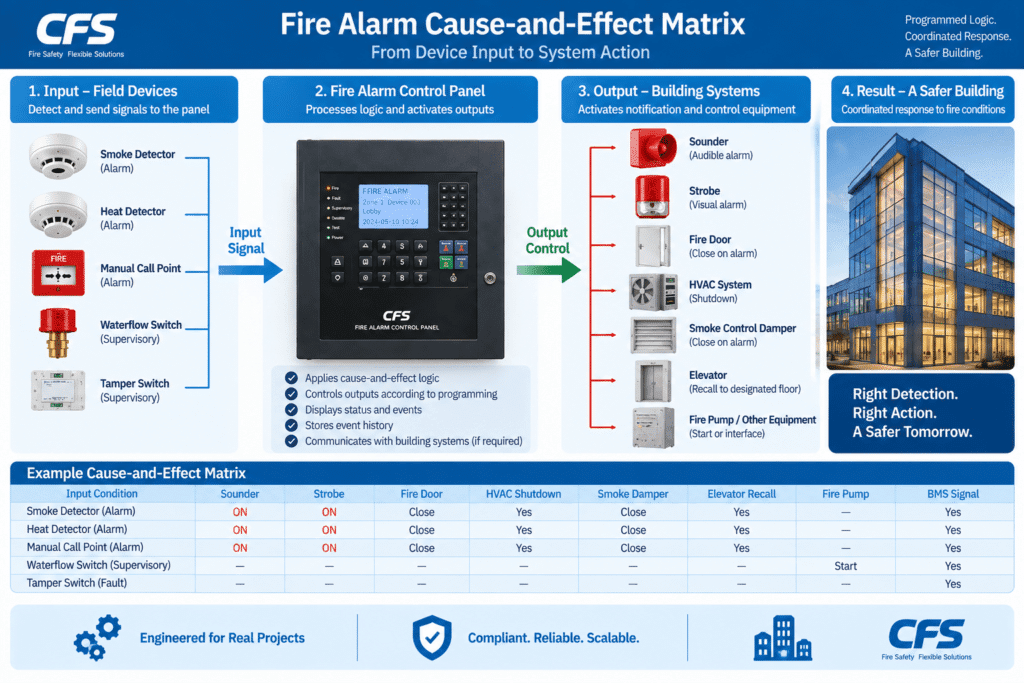 Fire Alarm Cause-and-Effect Matrix