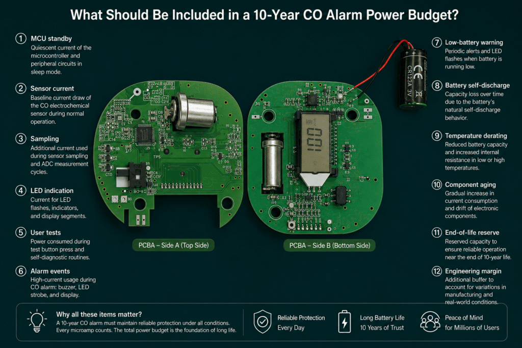 custom10 years CO alarm With LCD factory CFS